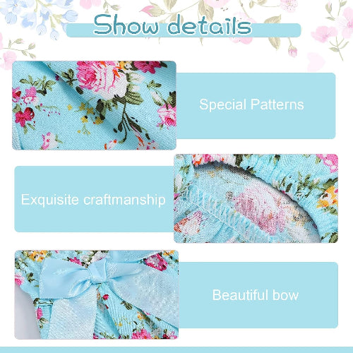 Floral Princess Cat Dress Multipack with Large Bowknot Skirt